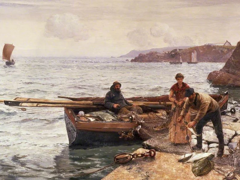 1841-Charles Napier Hemy - Esca per granchi - Galleria d'arte e museo di Towneley Hall